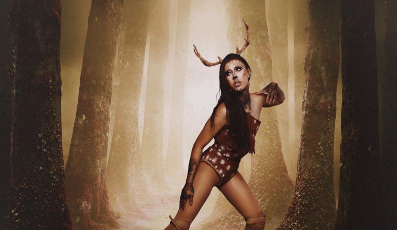 Bohenne Arreaux dressed as Deer Woman