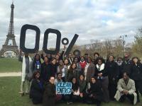 Students from HBCUs visiting Paris for COP20 in 2015.