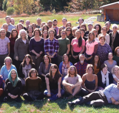 badger balm employees standing together outside
