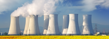 Nuclear Power plants emitting pollution